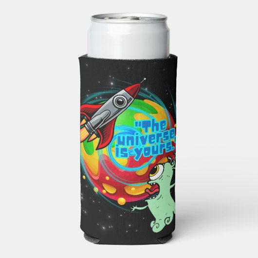 HET UNIVERSUM IS VAN JOU SELTZER BLIKJESKOELER (Seltzer Achterkant)