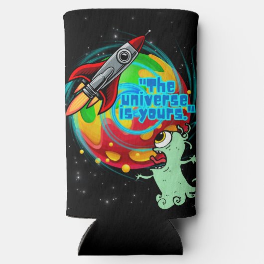 HET UNIVERSUM IS VAN JOU SELTZER BLIKJESKOELER (Achterkant)