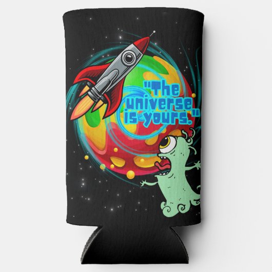 HET UNIVERSUM IS VAN JOU SELTZER BLIKJESKOELER (Voorkant)