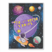 HET UNIVERSUM IS VAN JOU STICKER (Voorkant)