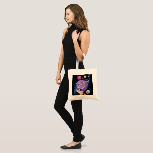 HET UNIVERSUM IS VAN JOU TOTE BAG (Voorkant (model))