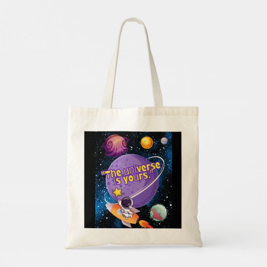 HET UNIVERSUM IS VAN JOU TOTE BAG (Achterkant)