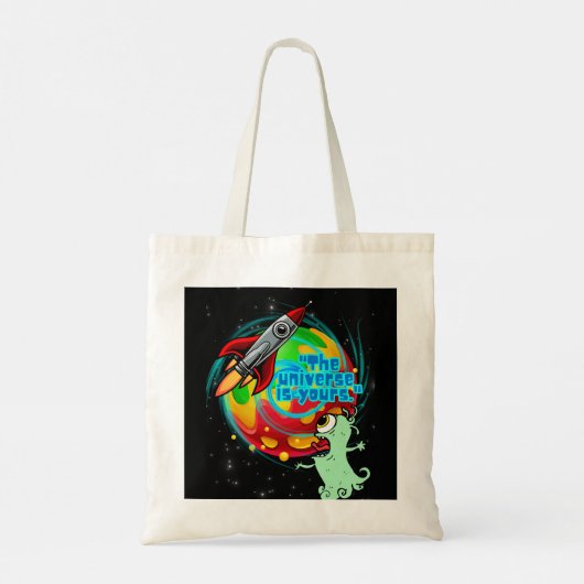 HET UNIVERSUM IS VAN JOU TOTE BAG (Achterkant)
