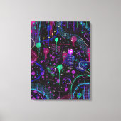 Het universum is wijd canvas afdruk (Voorkant)