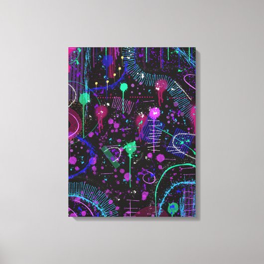 Het universum is wijd canvas afdruk (Voorkant)