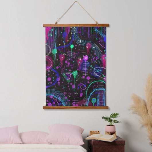 Het universum is wijd hangend wandkleed (Slaapkamer)