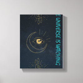 Het Universum Kijkt – Mystiek Design Canvas Afdruk