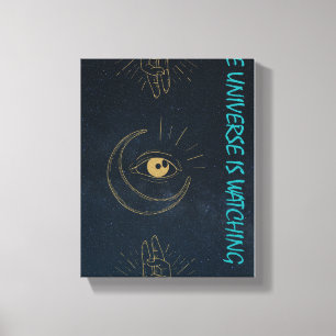 Het Universum Kijkt – Mystiek Design Canvas Afdruk