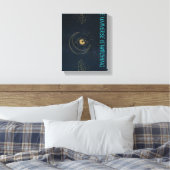 Het Universum Kijkt – Mystiek Design Canvas Afdruk (Insitu (Slaapkamer))