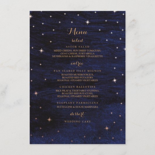 Het Universum / Menu (Voorkant)