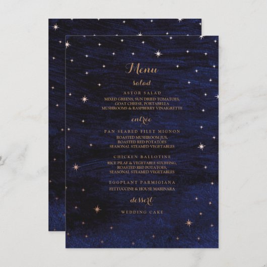 Het Universum / Menu (Voorkant / Achterkant)