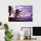 "Het Universum" Positieve Quote Muurkunst & Poster (Thuiskantoor)