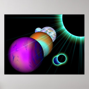 Het universum poster
