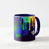 Het universum smelt - Mok (Voorkant rechts)