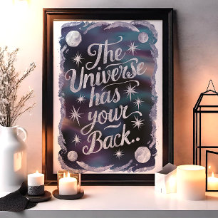 Het Universum Staat Achter Je Kosmische Muurkunst Poster