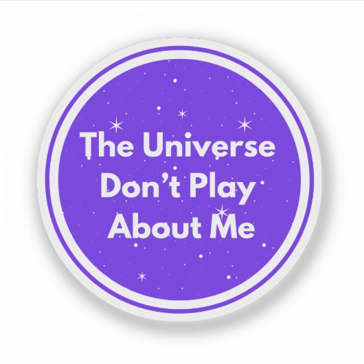 Het universum sticker (Voorkant)
