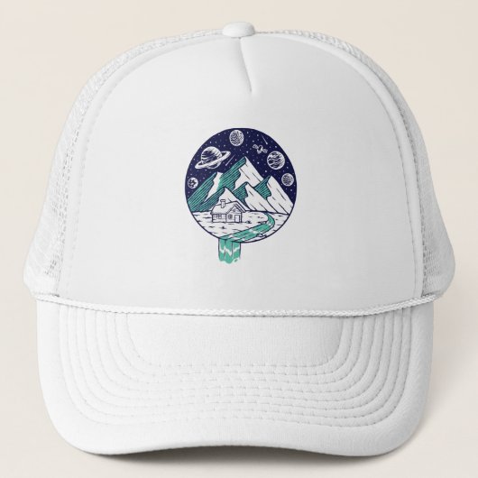 Het universum trucker pet (Voorkant)