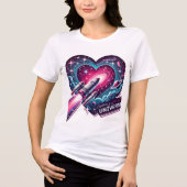 Het Universum van de Liefde Ontwerpen Tri-Blend Shirt (Voorkant)