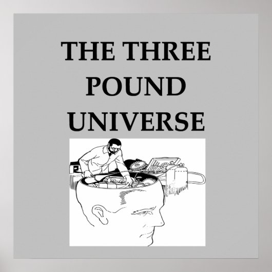 het universum van drie pond poster (Voorkant)
