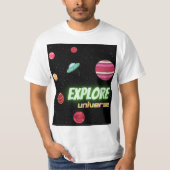 het universum verkennen t-shirt (Voorkant)