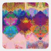 het universum vierkante sticker (Voorkant)