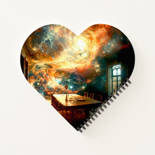 Het universum voor het diner notitieboek (Achterkant)