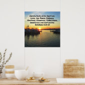 HET UPLIFEREN VAN SUNSET FRUITS VAN HET SPIRIT ONT POSTER (Keuken)