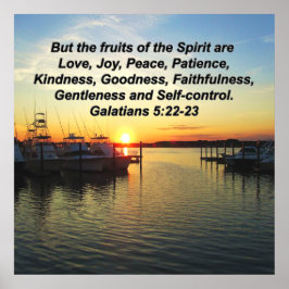 HET UPLIFEREN VAN SUNSET FRUITS VAN HET SPIRIT ONT POSTER