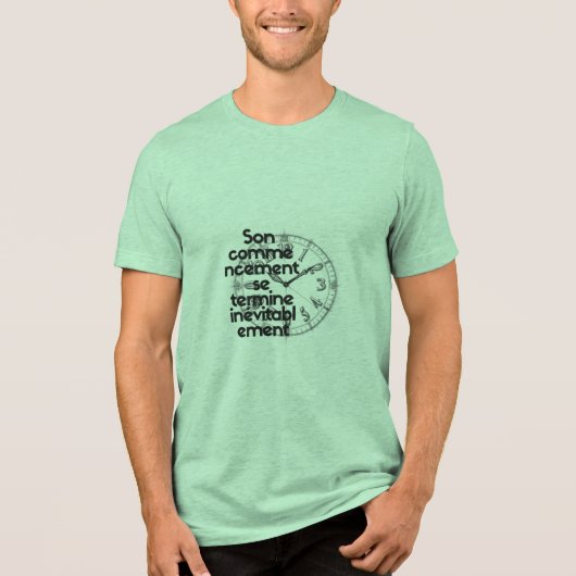 het uur Tri-Blend shirt (Voorkant)