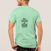 het uur Tri-Blend shirt (Achterkant)