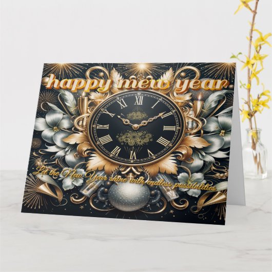 Het uur van het nieuwe begin met Personalized Me Kaart (Gele Bloem)