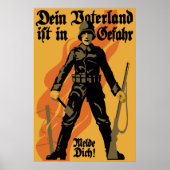 Het vaderland is in gevaar poster (Voorkant)