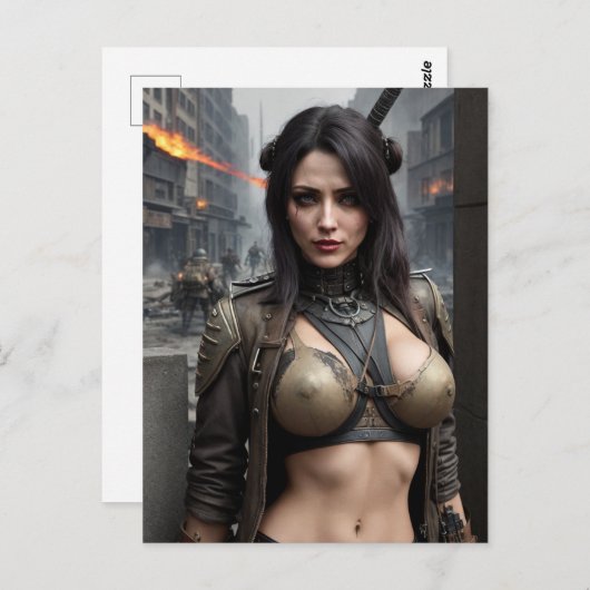 Het vaderland verdedigen briefkaart (Voorkant / Achterkant)