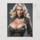 Het vaderland verdedigen briefkaart (Voorkant)