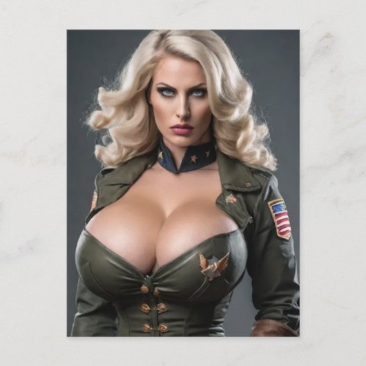 Het vaderland verdedigen briefkaart (Voorkant)