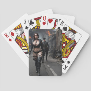 Het vaderland verdedigen pokerkaarten