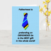 Het vaderschap is het Wenskaart van Vaderdag Kaart (Gele Bloem)