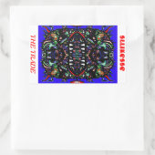 het vak rechthoekige sticker (Tas)