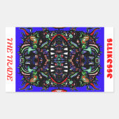 het vak rechthoekige sticker (Voorkant)