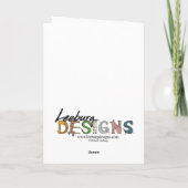 Het Vakantie van Hippy Feestdagen Kaart (Achterkant)