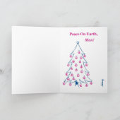 Het Vakantie van Hippy Feestdagen Kaart (Binnen)