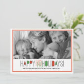 Het Vakantie van Ho van Ho x1 Feestdagenkaart (Staand voorkant)