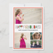 Het Vakantie van Ho van Ho x4 Feestdagenkaart (Voorkant)