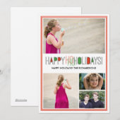 Het Vakantie van Ho van Ho x4 Feestdagenkaart (Voorkant / Achterkant)