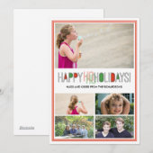 Het Vakantie van Ho van Ho x5 Feestdagenkaart (Voorkant / Achterkant)