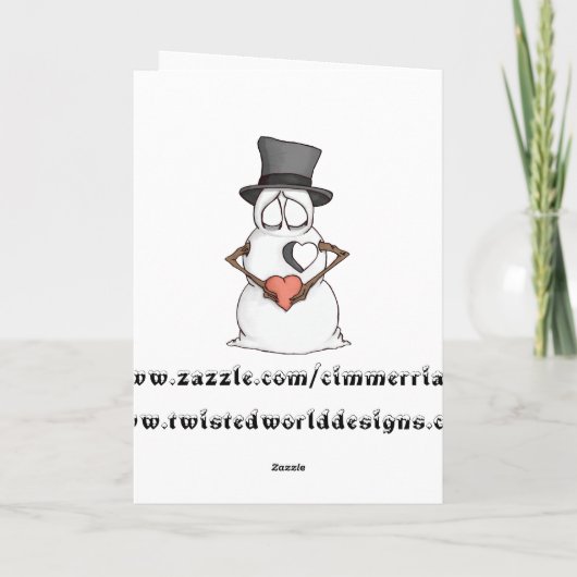 Het Vakantie van U van het hart Feestdagen Kaart (Achterkant)