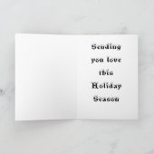 Het Vakantie van U van het hart Feestdagen Kaart (Binnen)