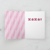 Het Valentijnse Duitse Silhouet van de Hond van de Feestdagen Kaart (Binnen)