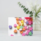 Het Valentijnse Snoep van Liefjes Feestdagenkaart (Staand voorkant)