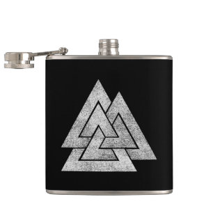 Het Valknut Norse Viking-ontwerp Heupfles